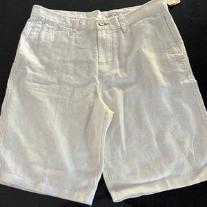 NWT Tommy Bahama Beach Breezer Linen Shorts White Men Size 36